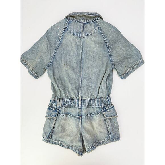 Free people denim romper - size small - Picture 5 of 5